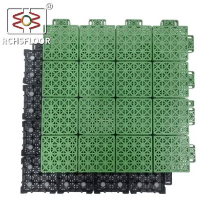 紫外線耐性 1.81cm 厚さ スポーツ用床タイル 34x34cm ボレーボール用床タイル