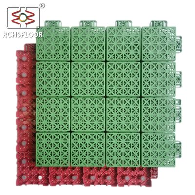 34*34cm PVC互換式床タイル スリップレジスタントピークボールコートタイル